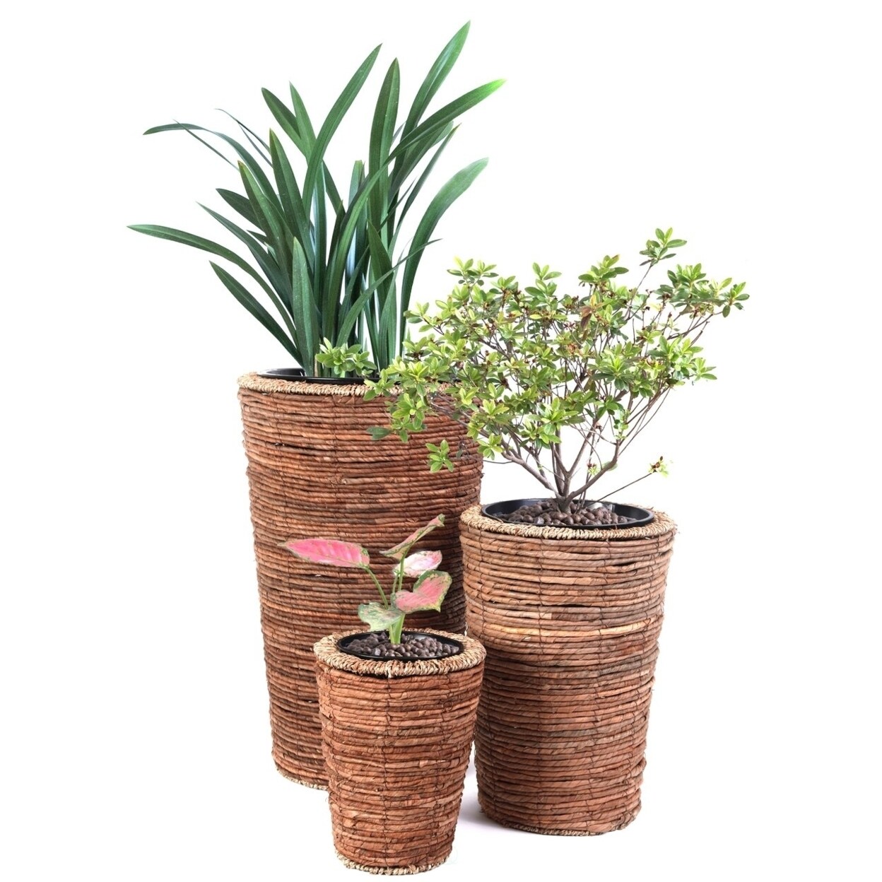 self watering planter large Mayne Cape Cod 14" x 14" Square Planter, Graphite Gray
