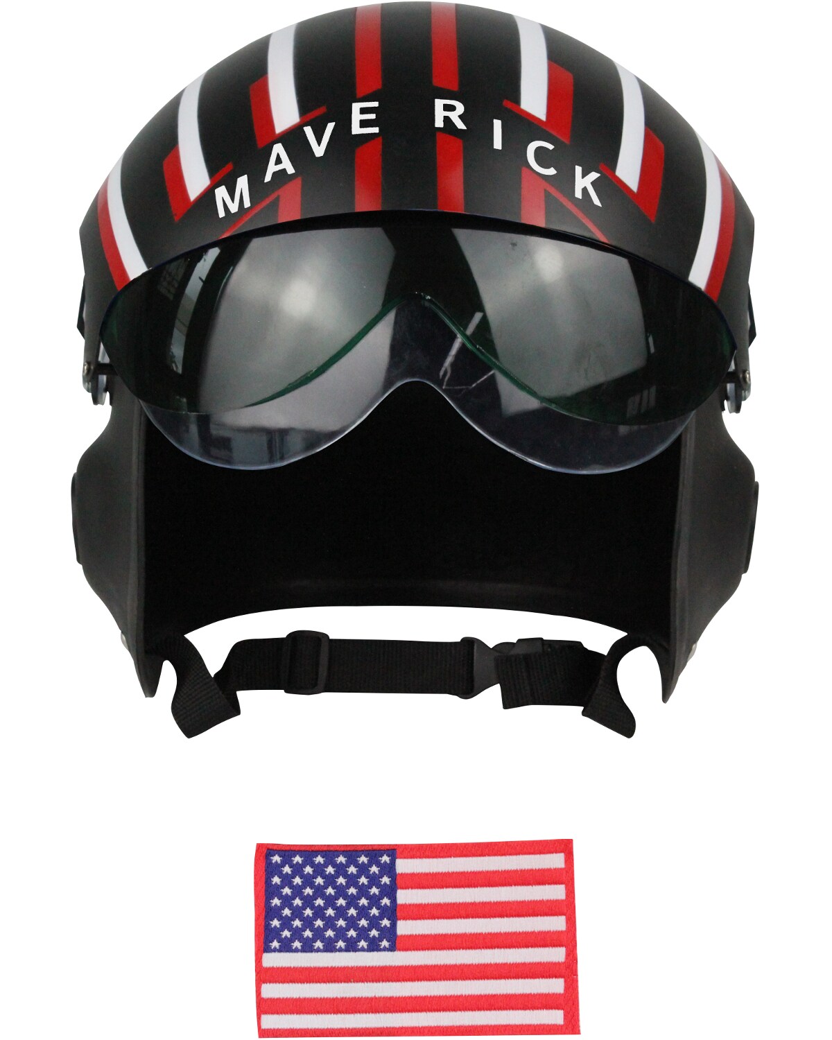 Adult&#x27;s Air Force Combat Pilot Black Maverick Helmet Costume Accessory