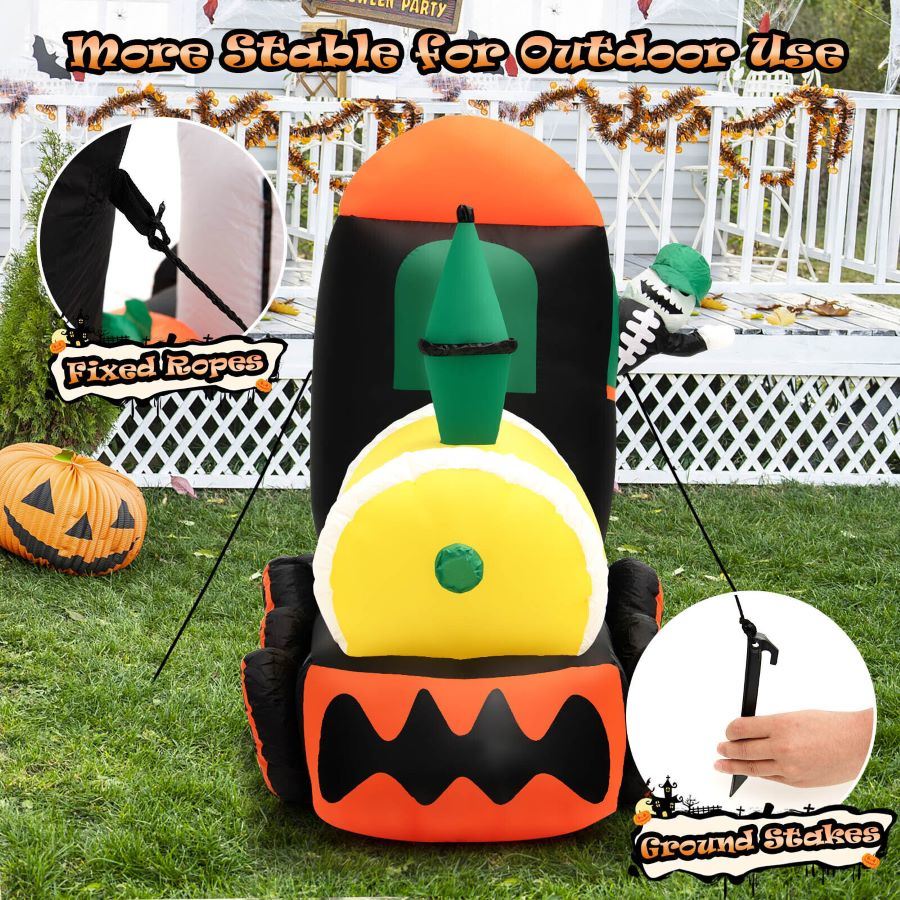 Halloween Outdoor Spooky Tree Monster Ghost Blow Up Yard Decoration With Built-In Led Lights