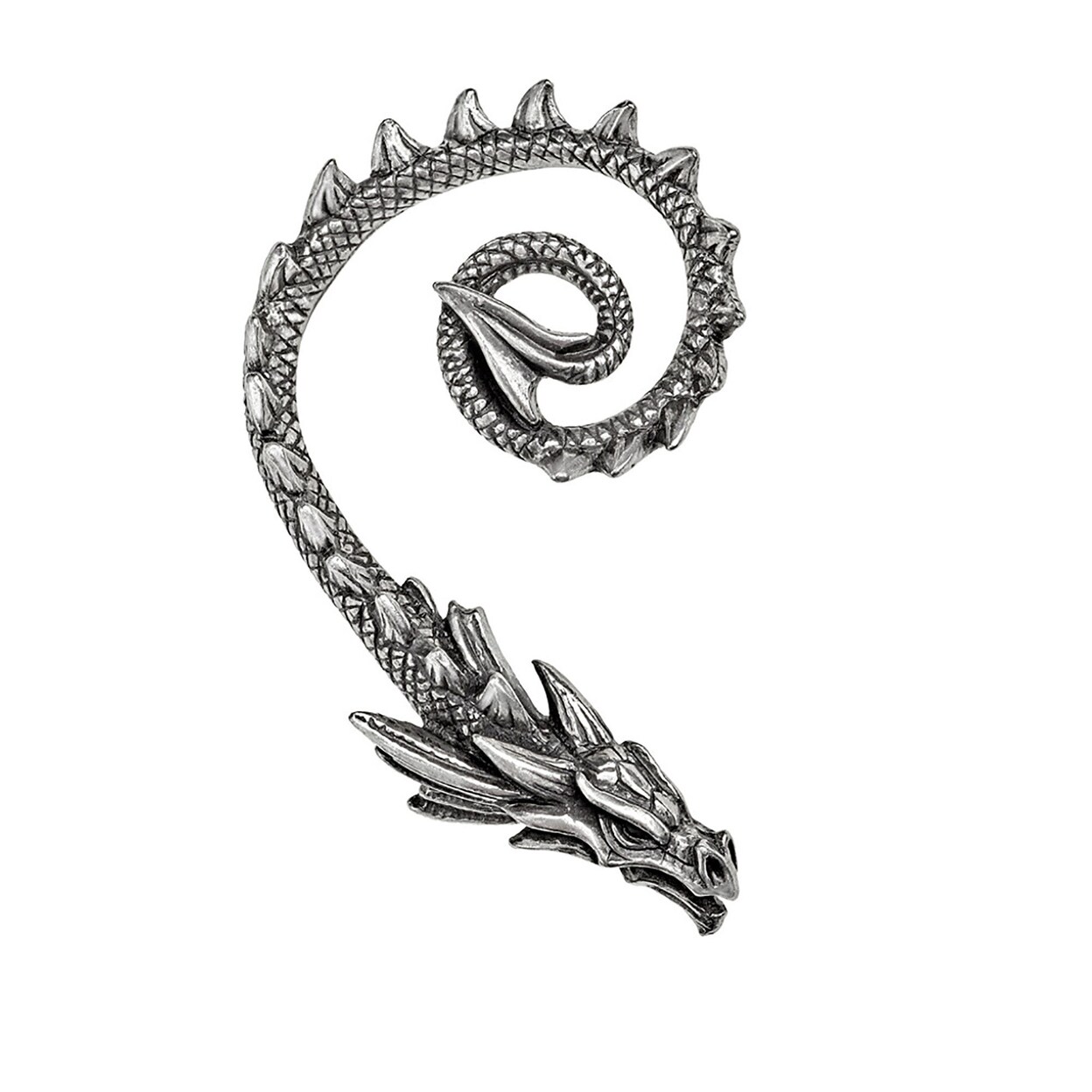 Alchemy Gothic   Fine English Pewter Ostrogoth Dragon Ear Wrap