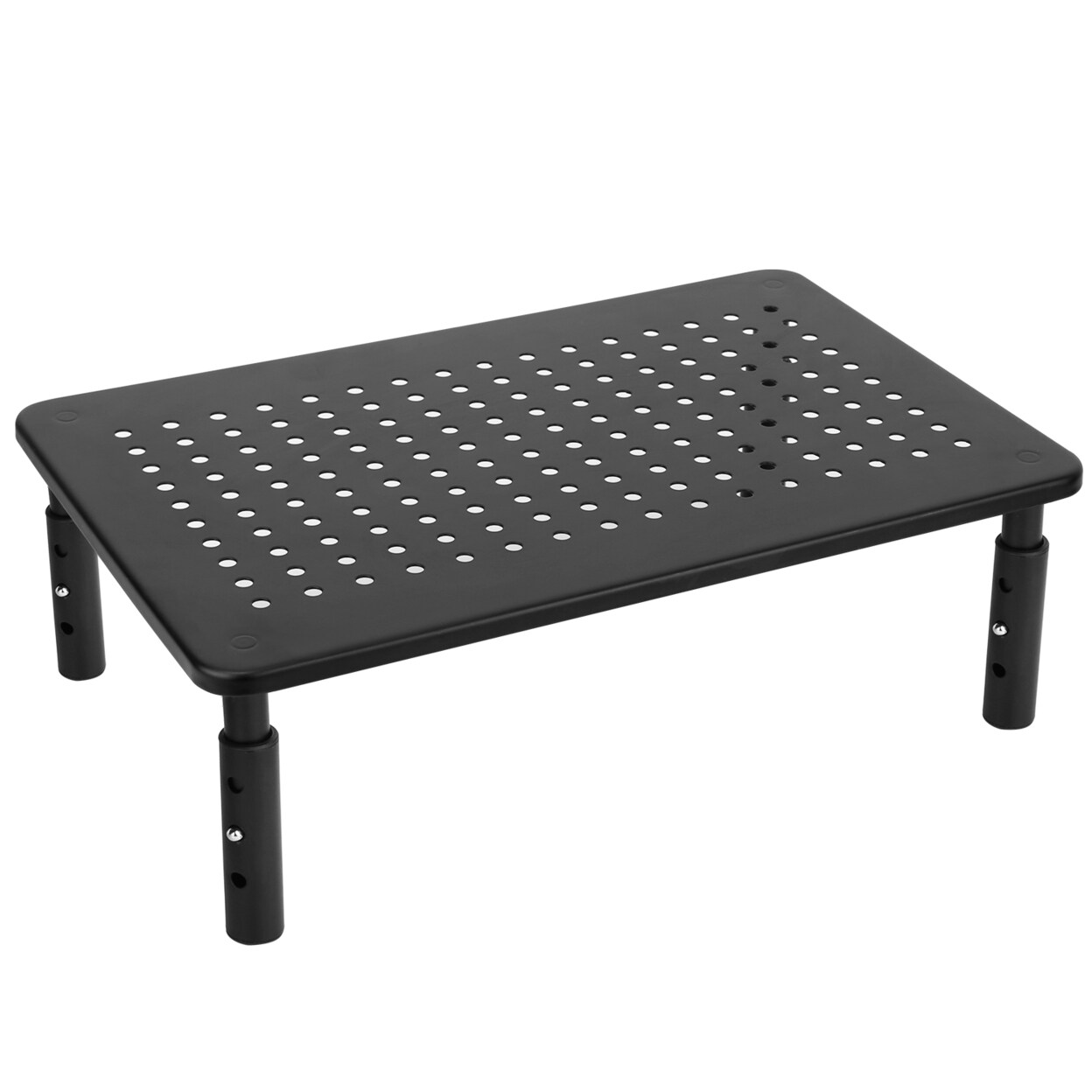 Monitor Stand Riser Adjustable Height 44Lbs Capacity With Ventilation Holes