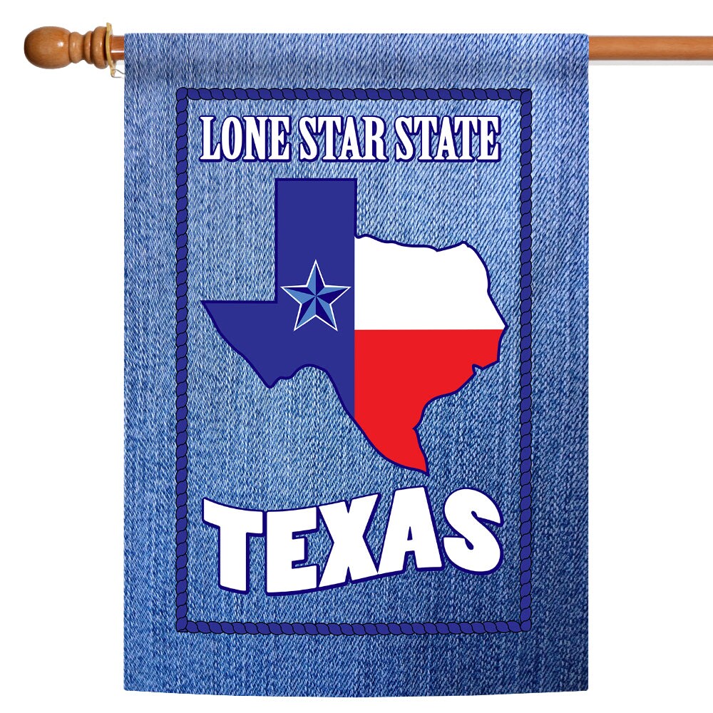 Lone Star Denim Decorative Texas Flag
