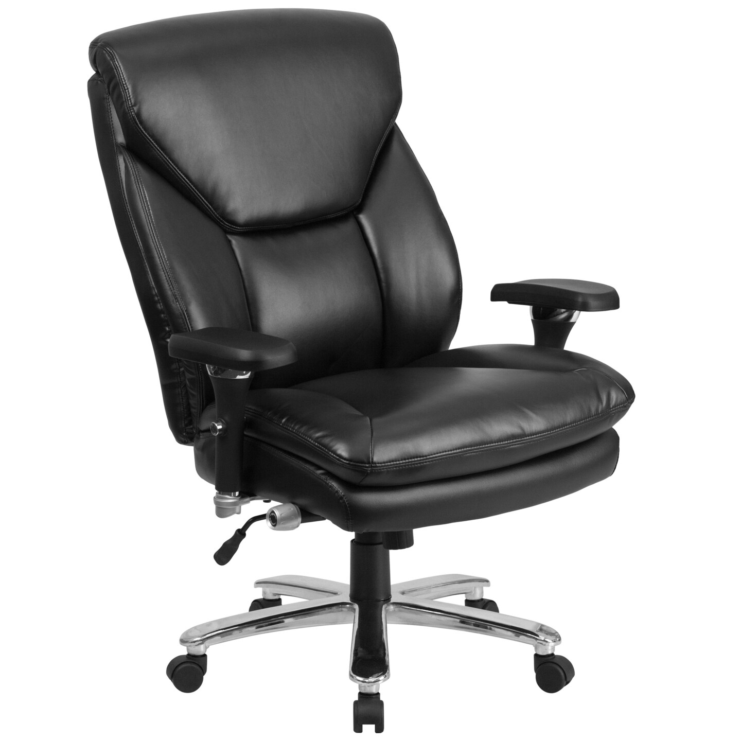 Emma and Oliver 24/7 400 lb. Big & Tall High Back Swivel Ergonomic Office Chair with Lumbar Knob