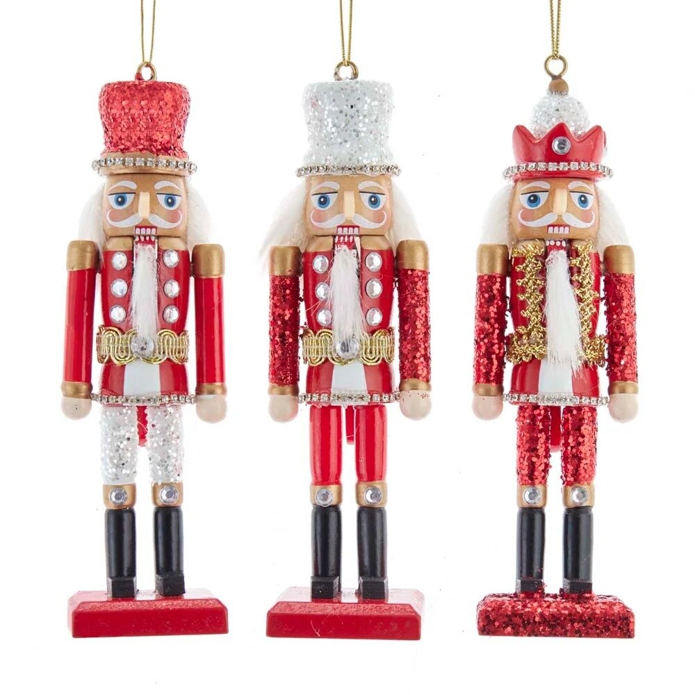 KSA Pack of 24 Red and White Nutcracker Christmas Ornaments 15.5 ...