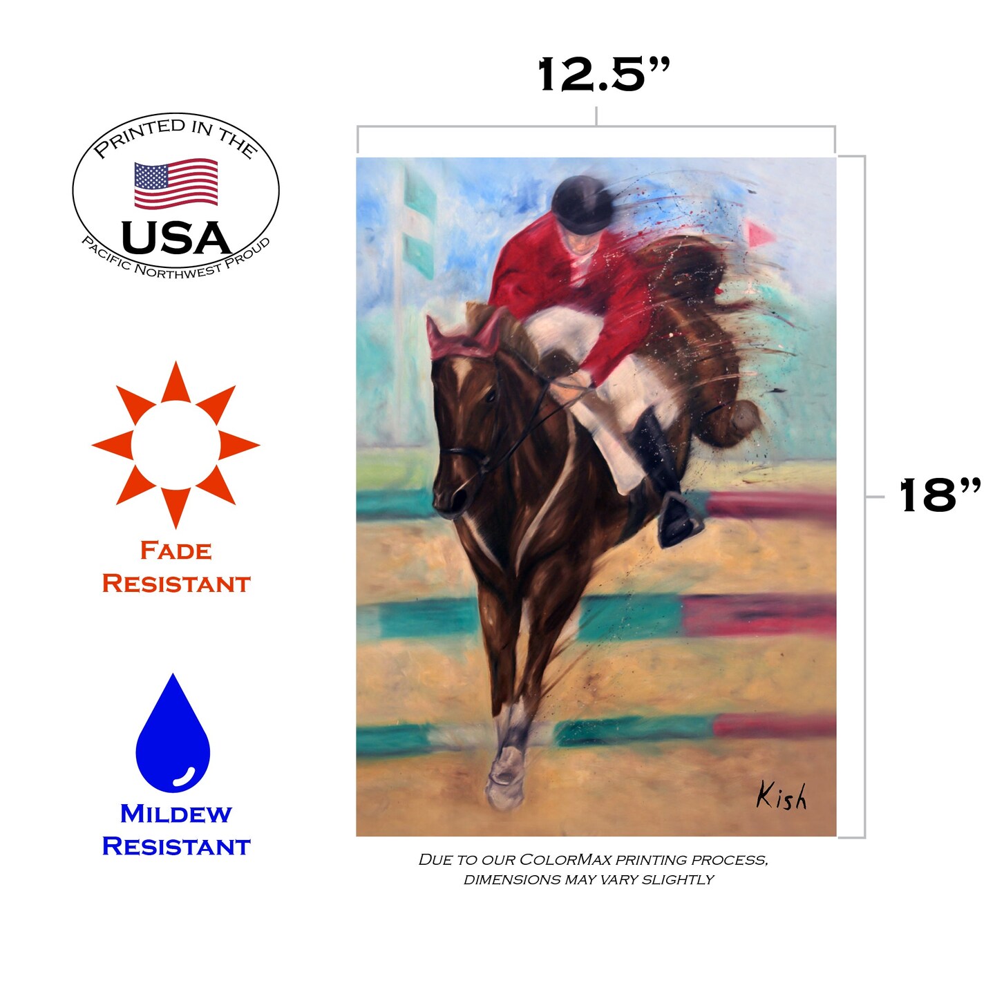 The Equestrian Decorative Horse Flag