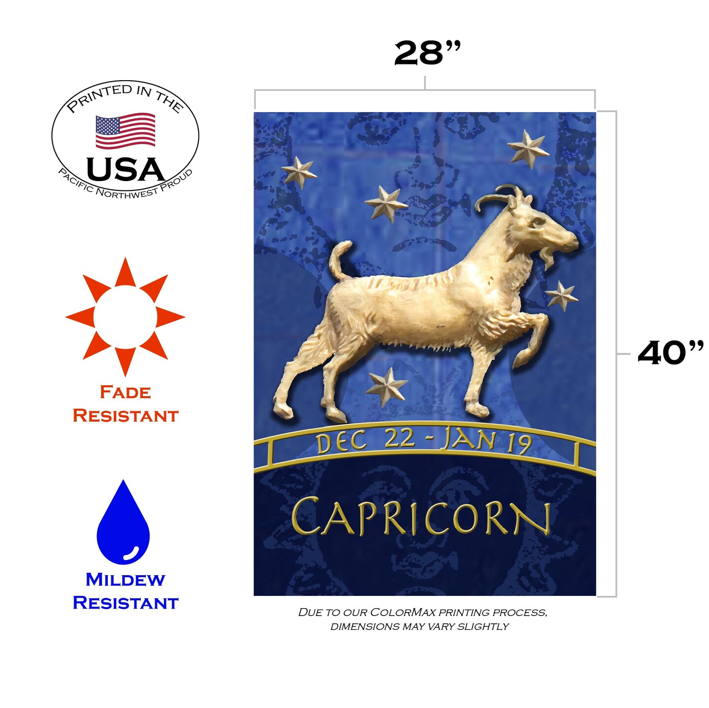 Zodiac-Capricorn Decorative Capricorn Flag