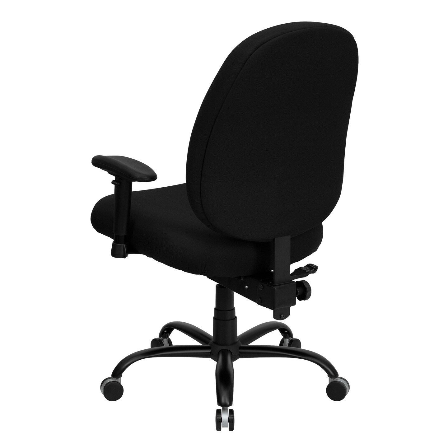 Emma and Oliver Big &#x26; Tall 400 lb. Rated High Back Fabric Executive Swivel Ergonomic Office Chair with Adjustable Back Height and Arms