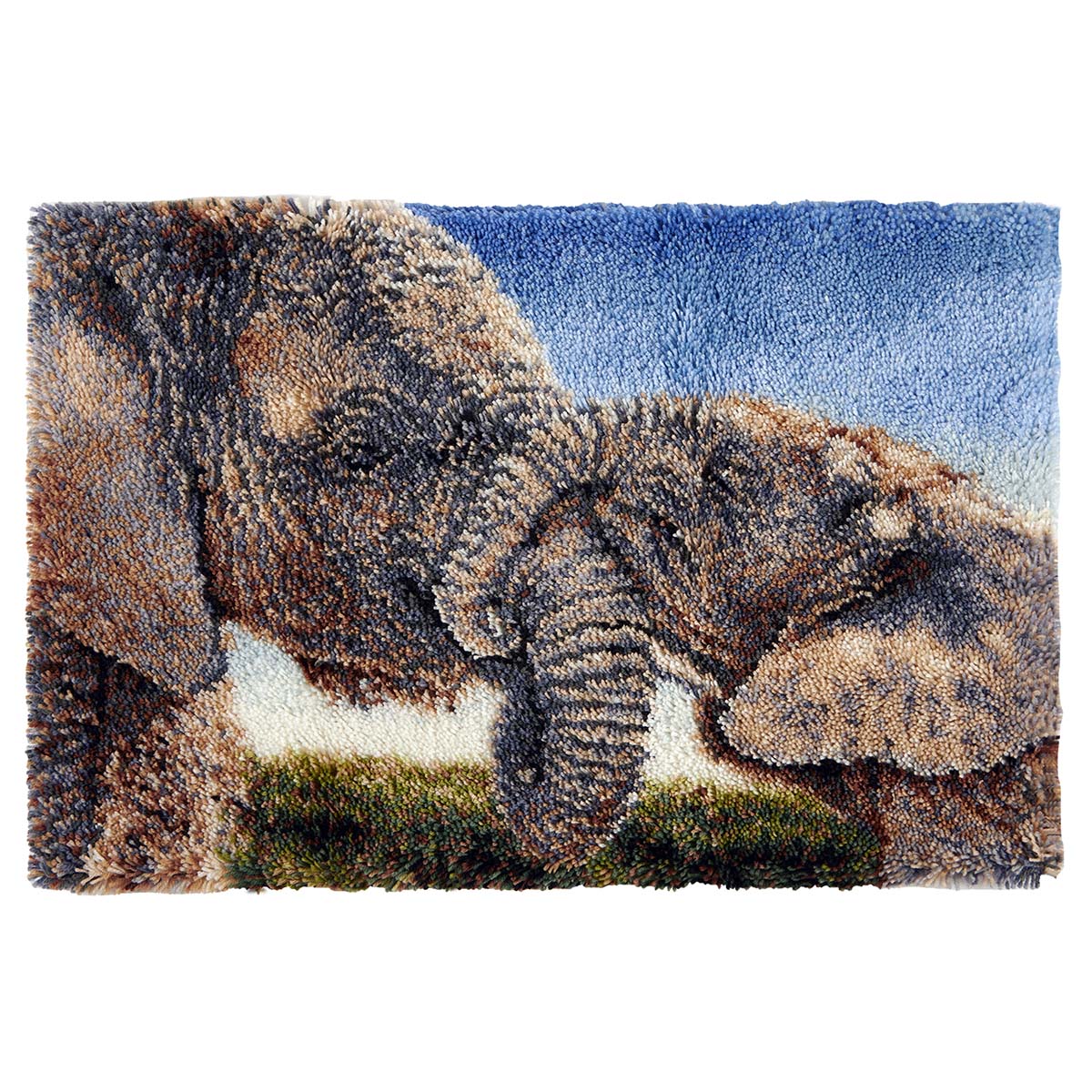 Herrschners  Elephant Hug Latch Hook Kit