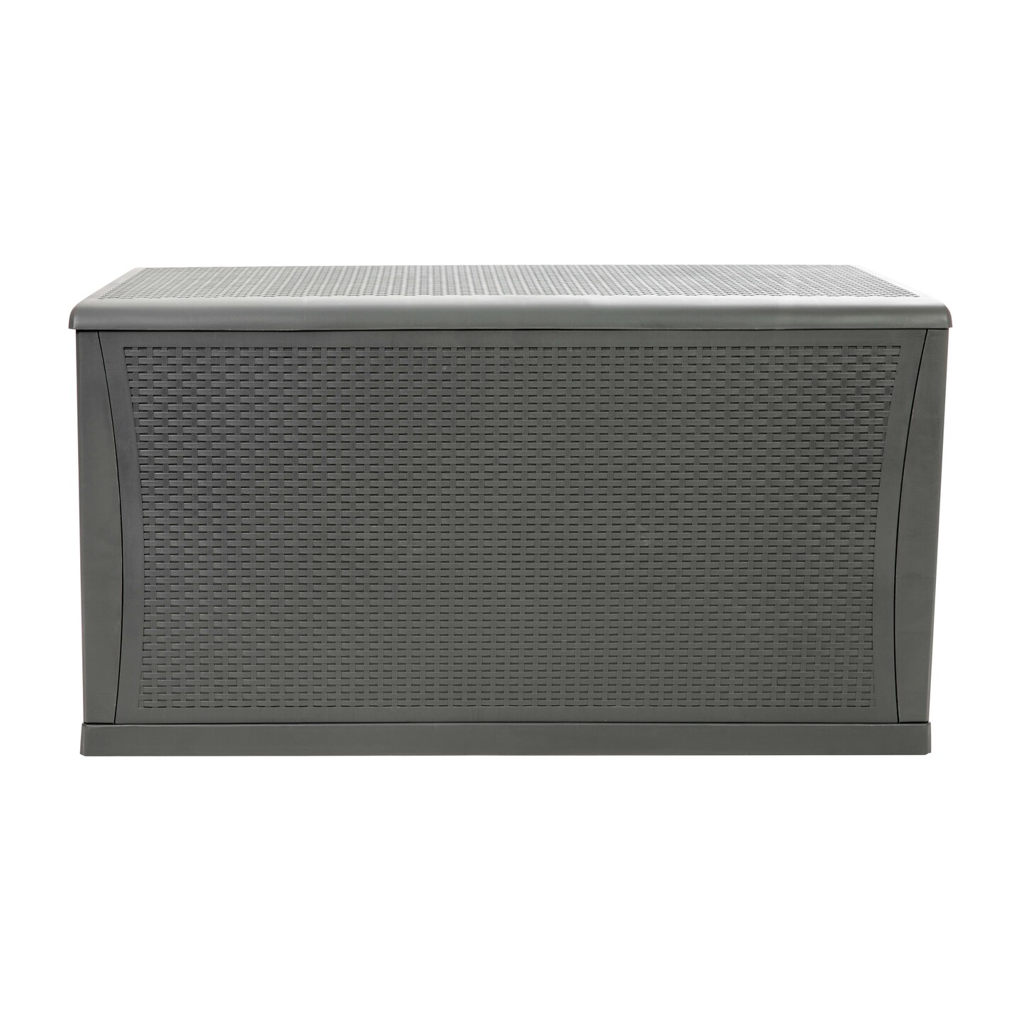 Merrick Lane 120 Gallon Weather Resistant Outdoor Storage Box for Decks, Patios, Poolside and More
