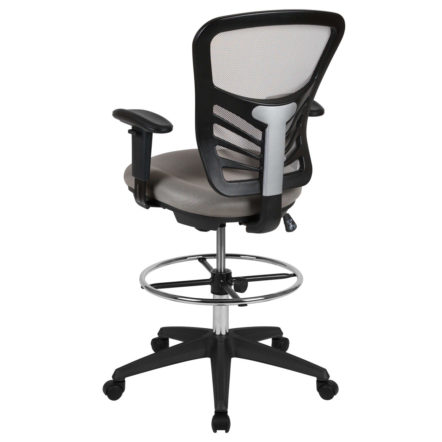 Emma and Oliver Mid-Back Mesh Adjustable Ergonomic Drafting Chair, Task Chair