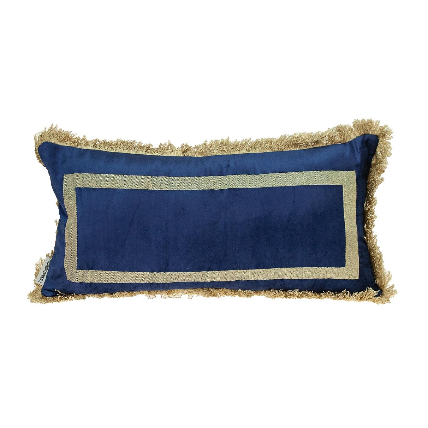 Dark Blue Velvet Throw Pillow, 24