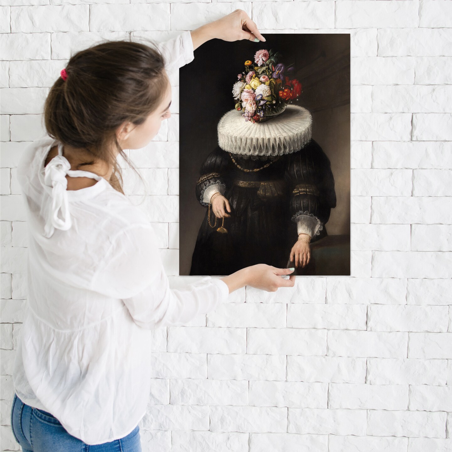 Flower Portrait Dutch by Chaos &#x26; Wonder Design  Poster Art Print - Americanflat