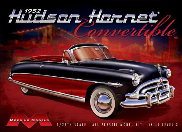 Moebius  1/25 1952 Hudson Hornet Convertible Plastic Model