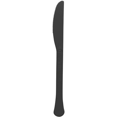Jet Black Heavy Weight Plastic Knives Michaels