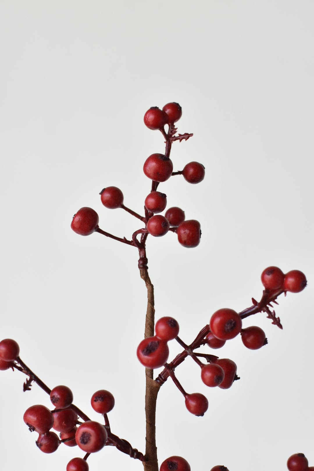 21&#x22; Faux Red Berry Stem