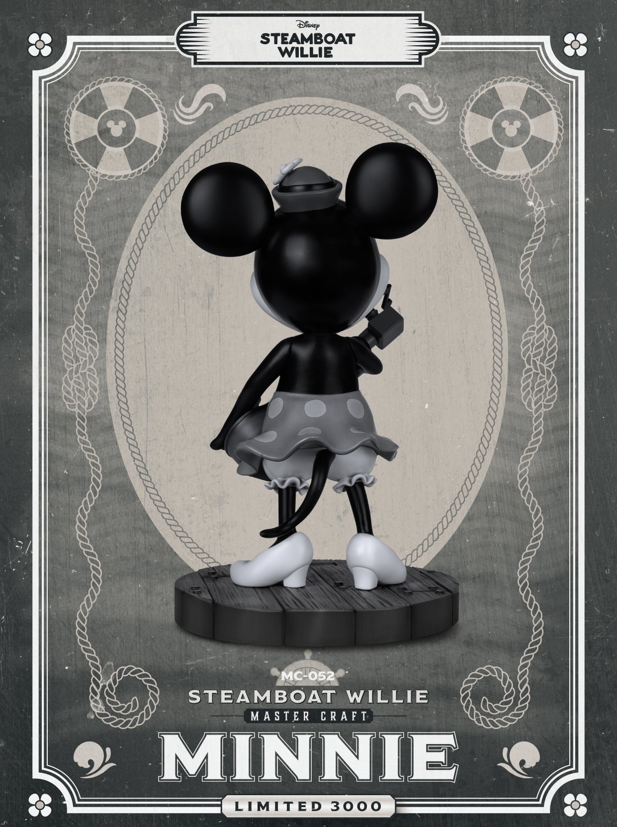 Steamboat Willie Master Craft Minnie Table Top Statue