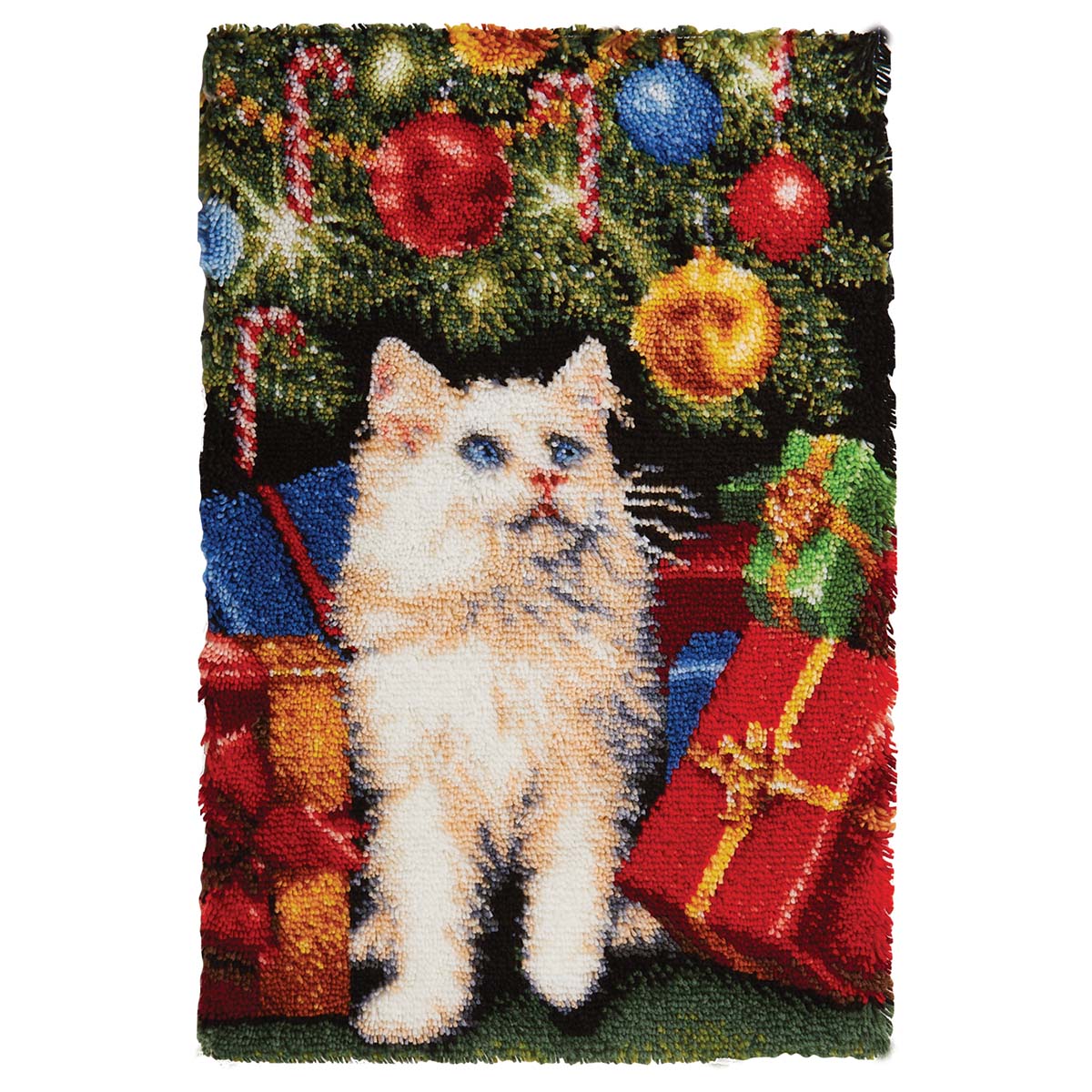 Herrschners  Holiday Mischief Latch Hook Kit
