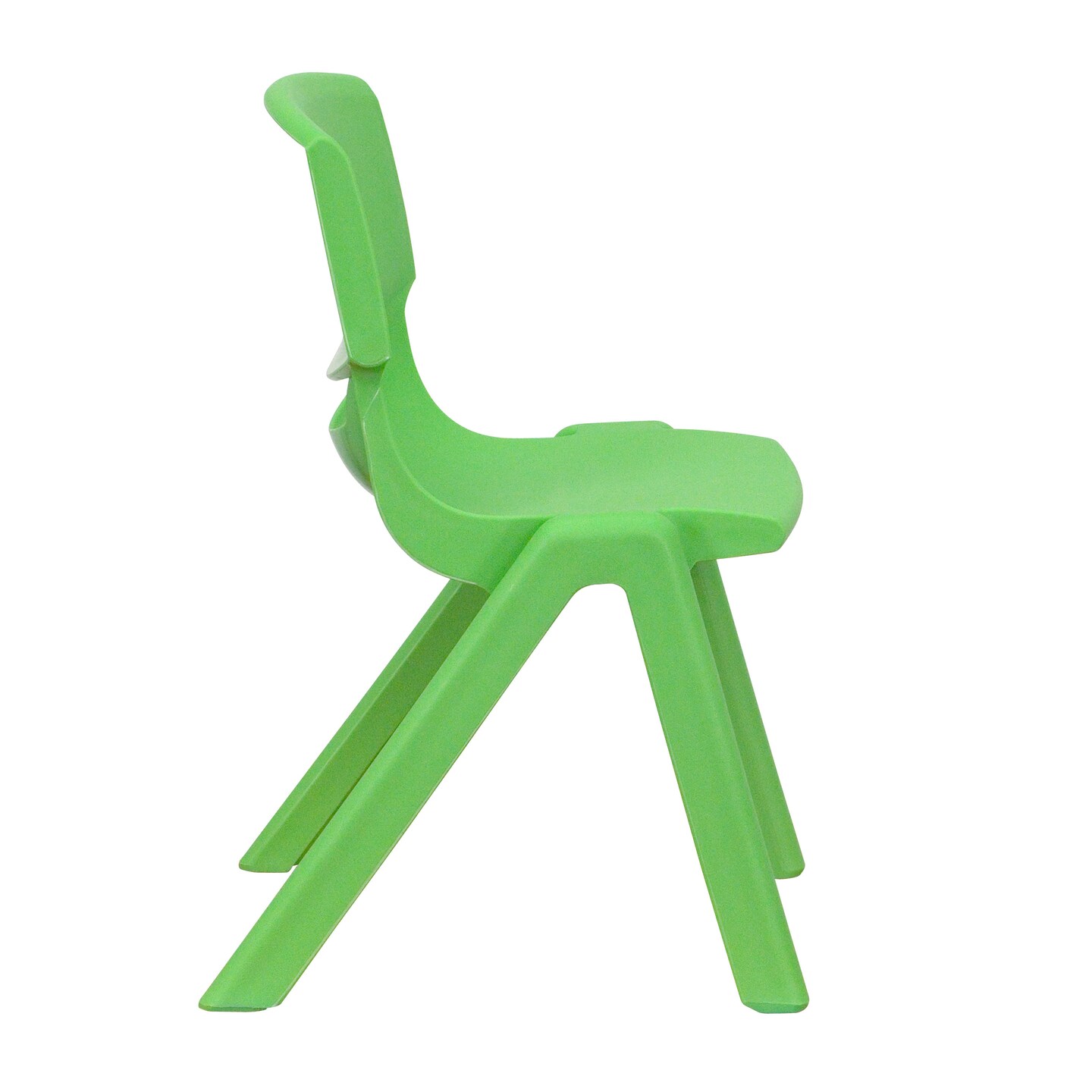 Emma and Oliver 2 Pack Plastic Stackable School Chair with 12&#x22;H Seat, Preschool Seating