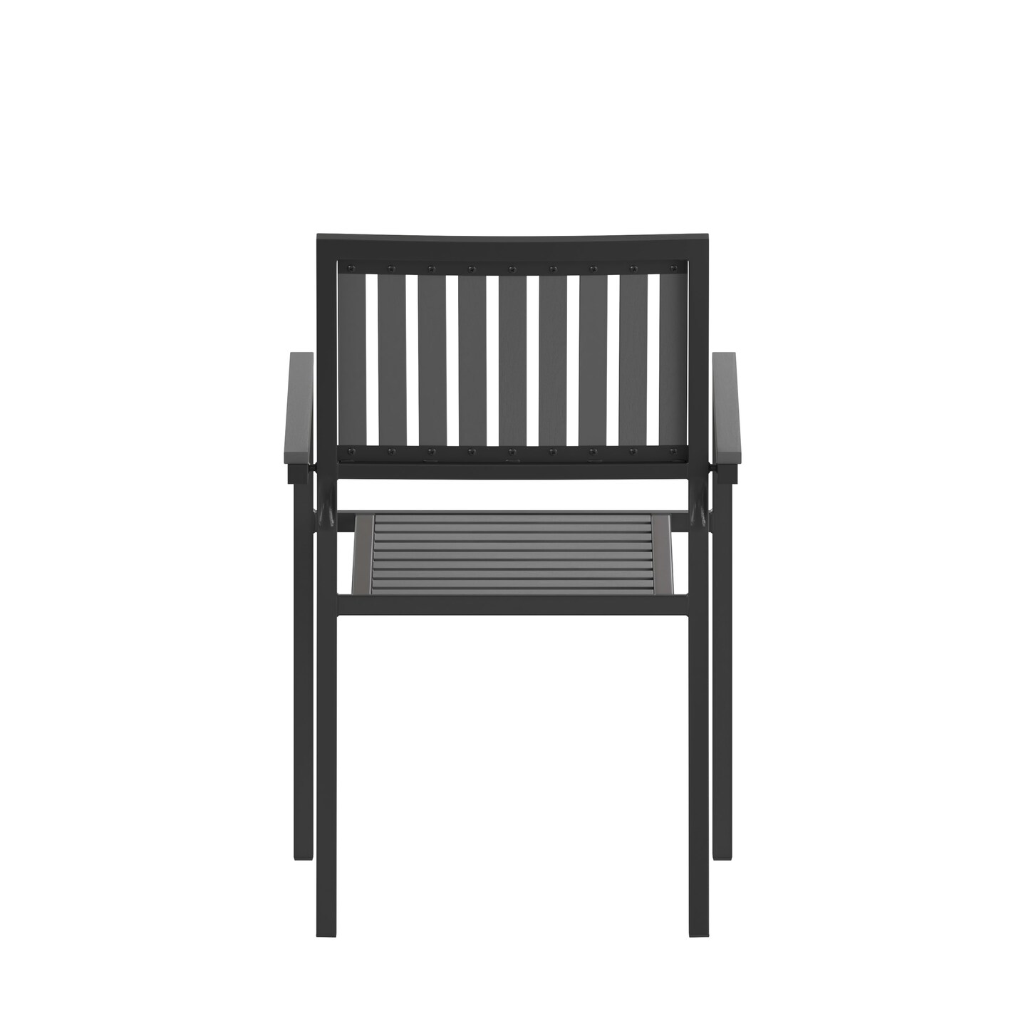 Merrick Lane Magnolia Outdoor Furniture Sets 2 Piece All-Weather Woven Patio Chairs With Cushions