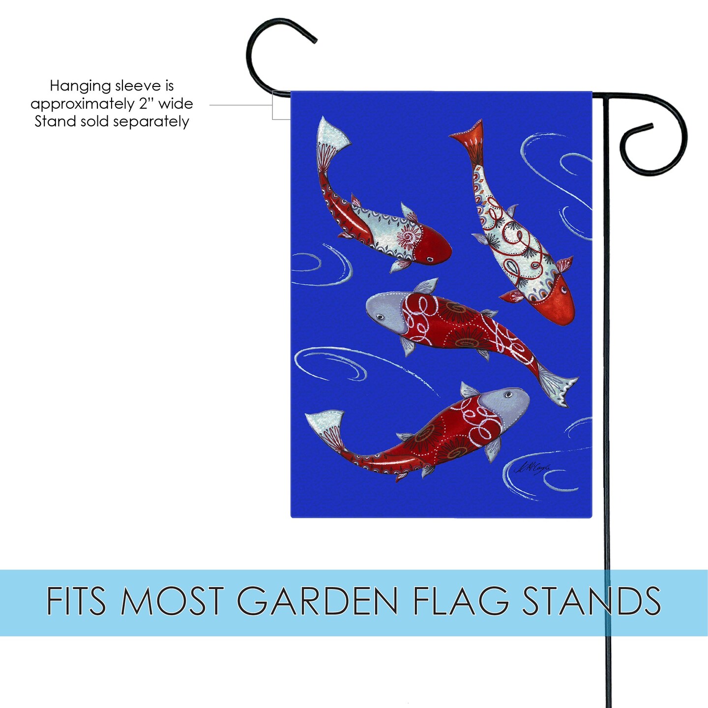 Koi Collection Decorative Fish Flag