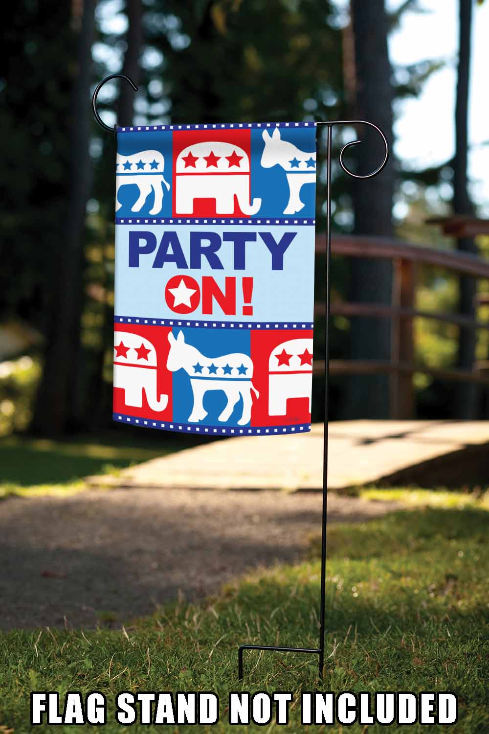 Party On Decorative Political Flag