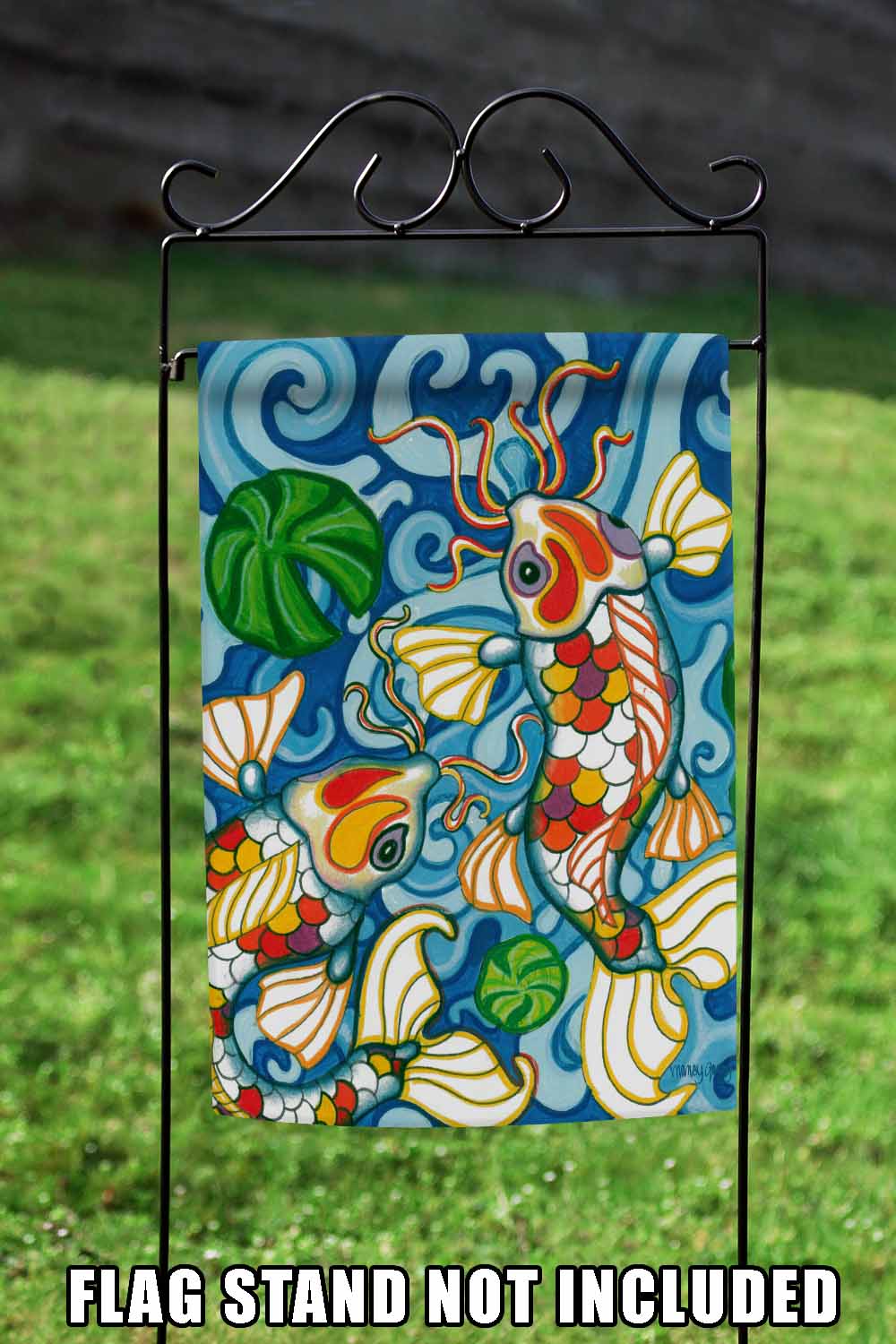 Coy Koi Decorative Fish Flag