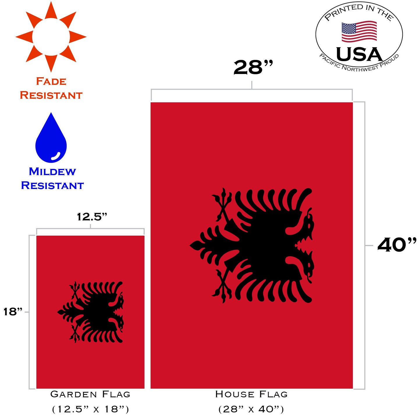 Flag of Albania Decorative  Flag