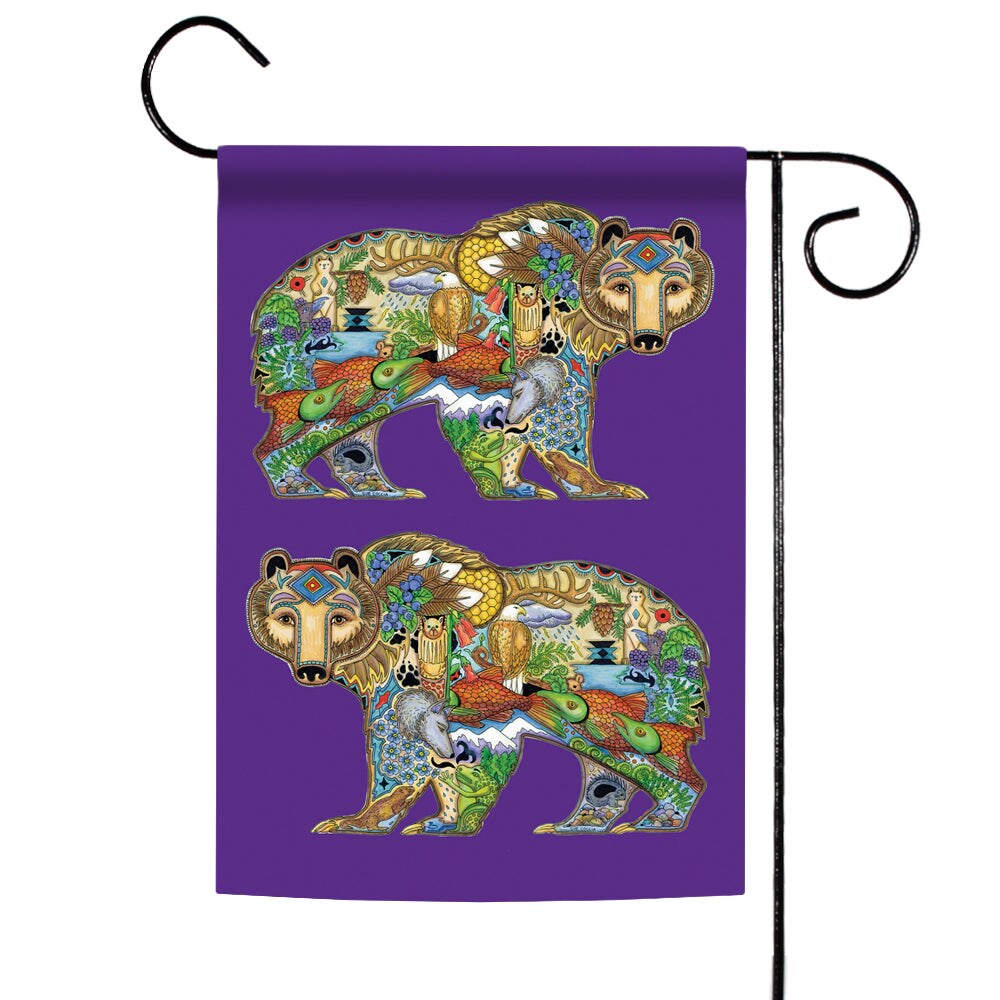 Animal Spirits- Grizzly Bear Decorative Grizzly Bear Flag