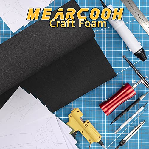 Black eva Foam roll, (1mm to 10mm) Premium Cosplay EVA Foam Sheet,2mm Thick,49&#x22;x13.5&#x22;,High Density 86kg/m3 for Cosplay Costume, Crafts, DIY Projects by MEARCOOH