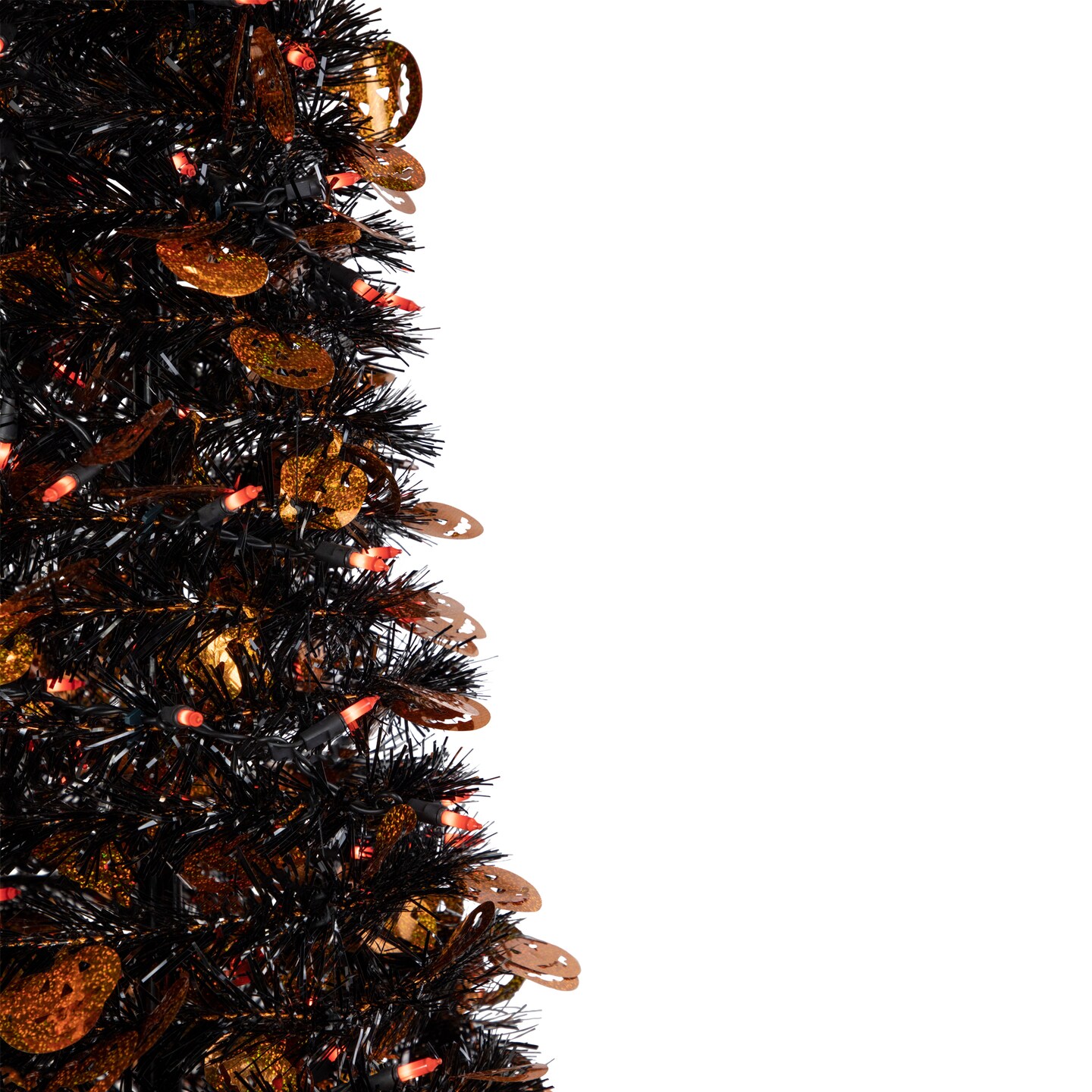 Northlight Pre-Lit Pop Up Artificial Jack O&#x27; Lantern Halloween Tree - 4&#x27; - Orange Lights