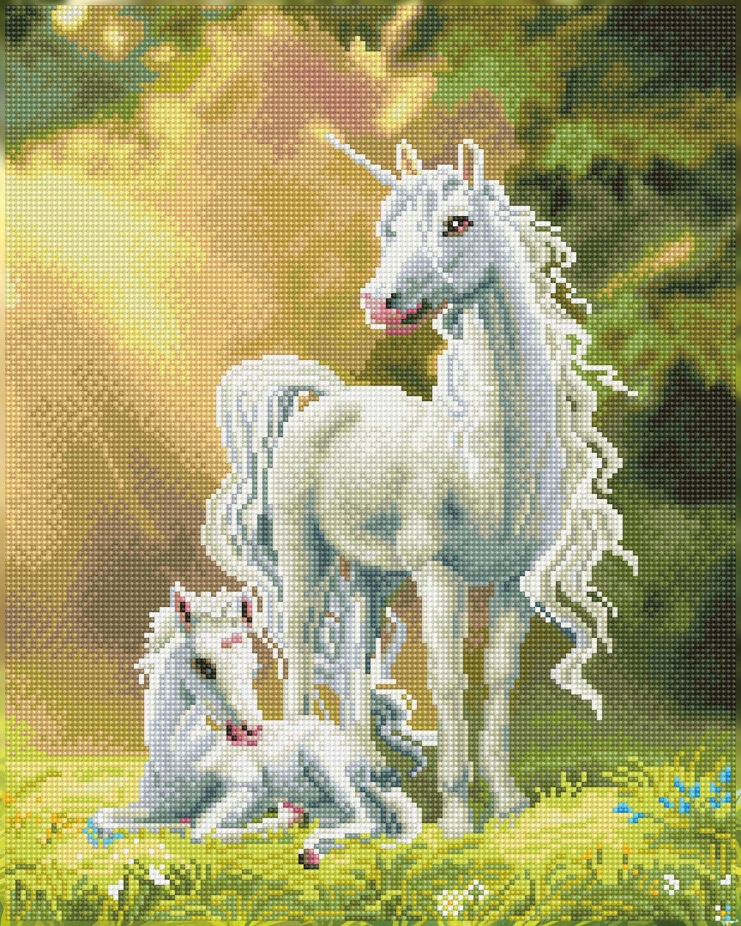 DIAMOND ART BY LEISURE ARTS Diamond Painting Kits For Adults 16&#x22;x20&#x22; Advanced Unicorns, Full Drill, Diamond Art Kits, Dimond Art, Diamond Art for Adults, Diamond Art Kit