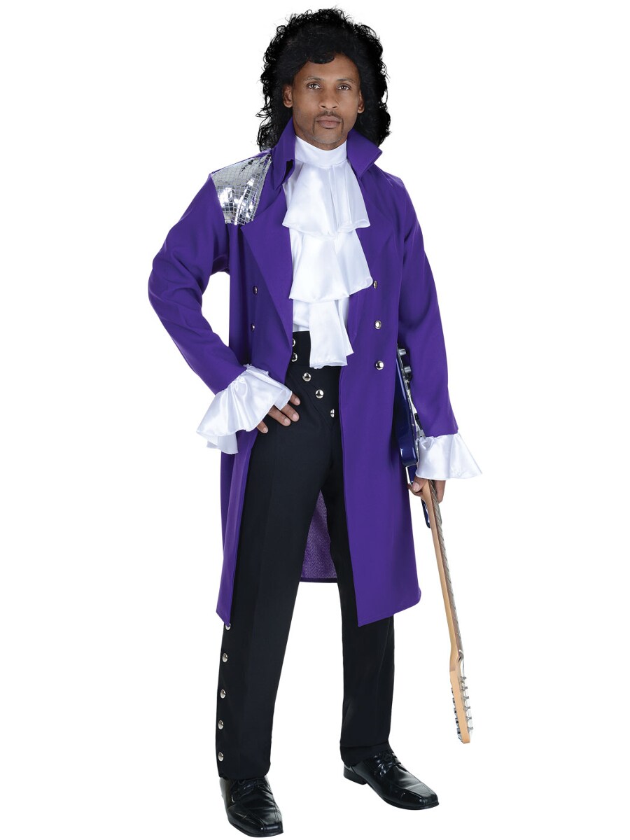 Men&#x27;s 80s Royal Purple Pop Star Costume