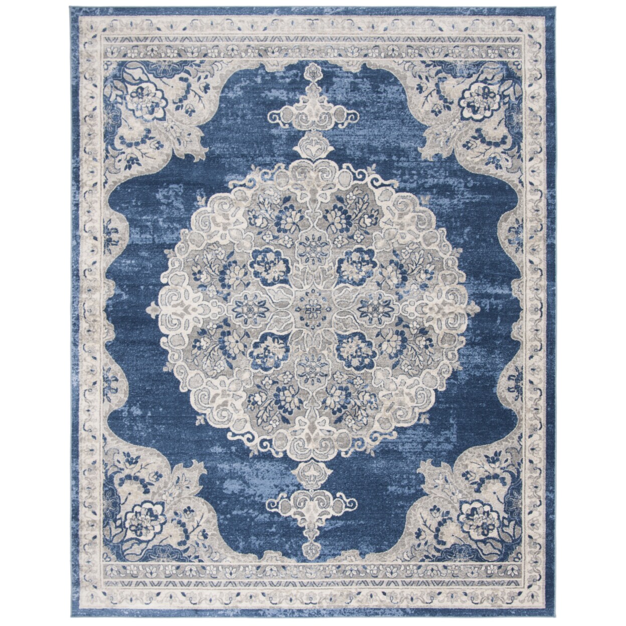 Safavieh Brentwood BNT867M Navy / Light Grey Rug Michaels
