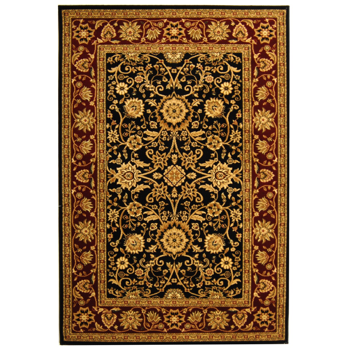 Safavieh   Lyndhurst LNH212G Black / Red Rug