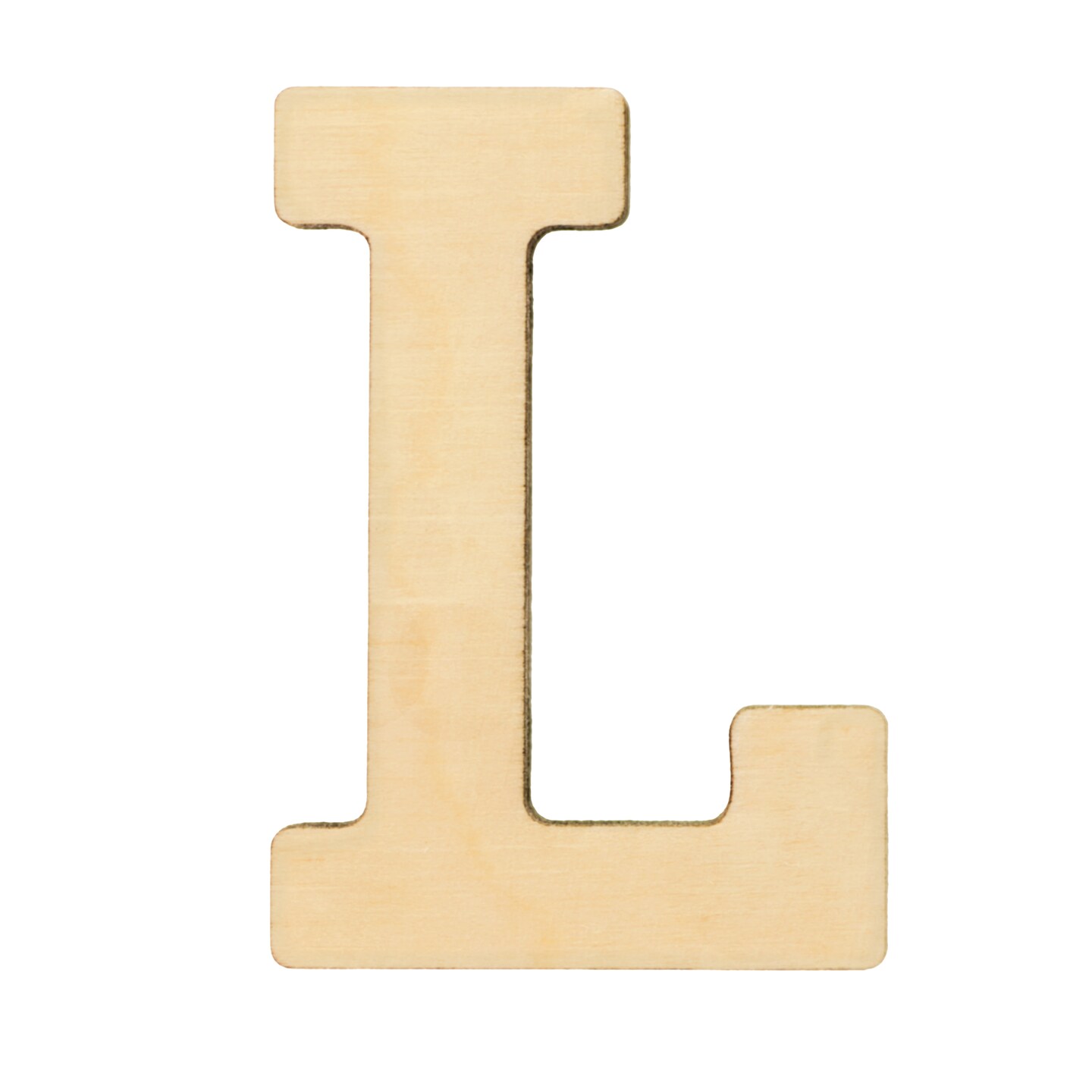 Essentials By Leisure Arts Arts Wood Letter 1.75&#x22; Birch L
