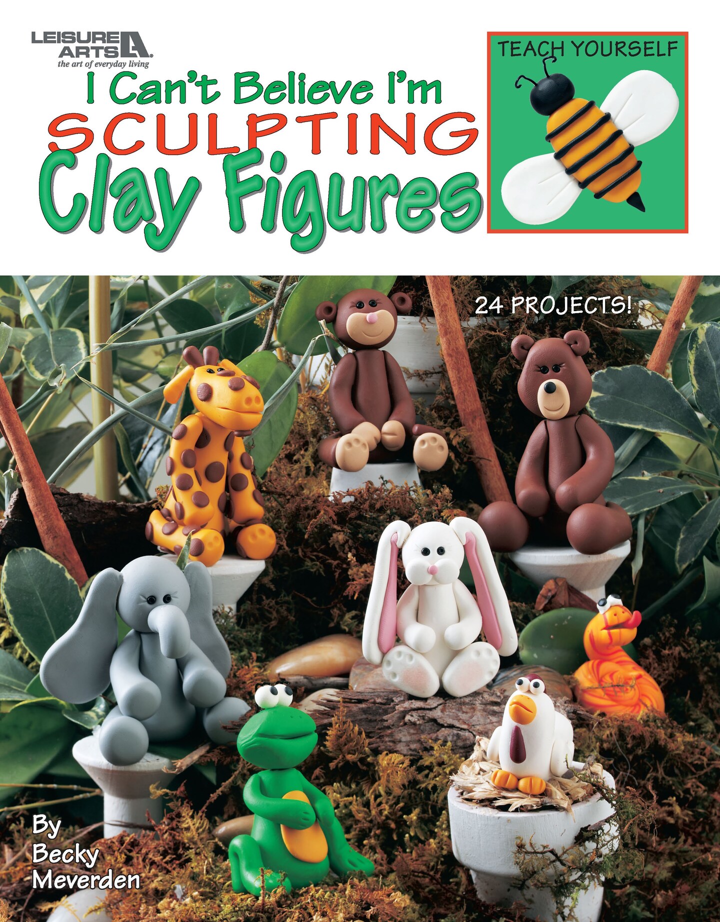 Leisure Arts Sculpting Clay Figurines Crafting Book