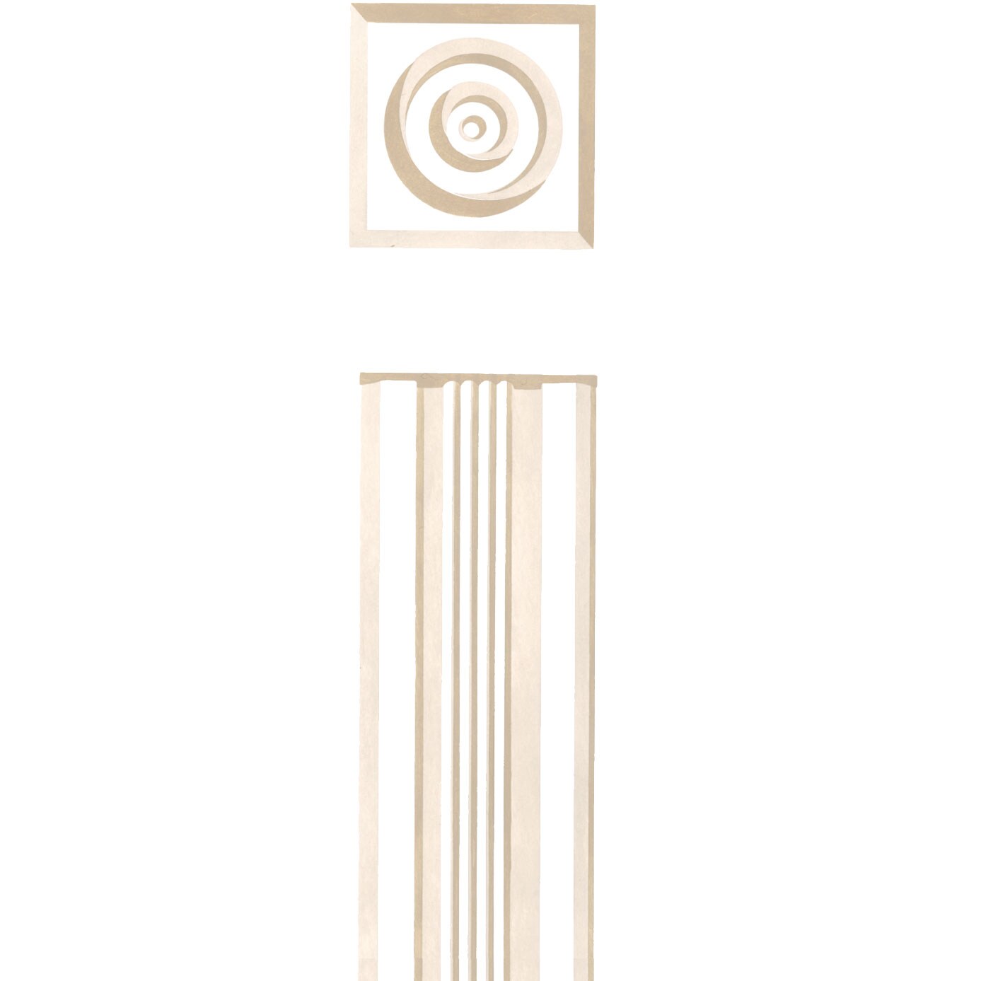 Door Casing Molding Wall Stencil | 3304 by Designer Stencils | Pattern Stencils | Reusable Stencils for Painting | Safe &#x26; Reusable Template for Wall Decor | Try This Stencil Instead of a Wallpaper | Easy to Use &#x26; Clean Art Stencil Pattern