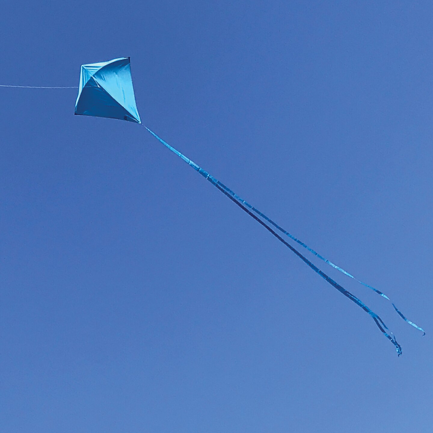 In the Breeze 3294 - Blueberry 30 Inch Diamond Kite - Solid Blue, Fun, Easy Flying Kite