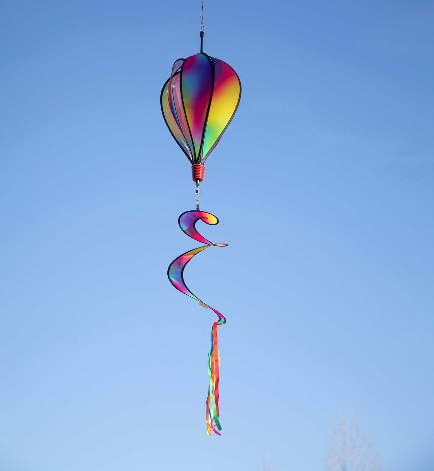 In the Breeze 0977 - Jewel Hot Air Balloon Spinner - Outdoor Hanging Decoration