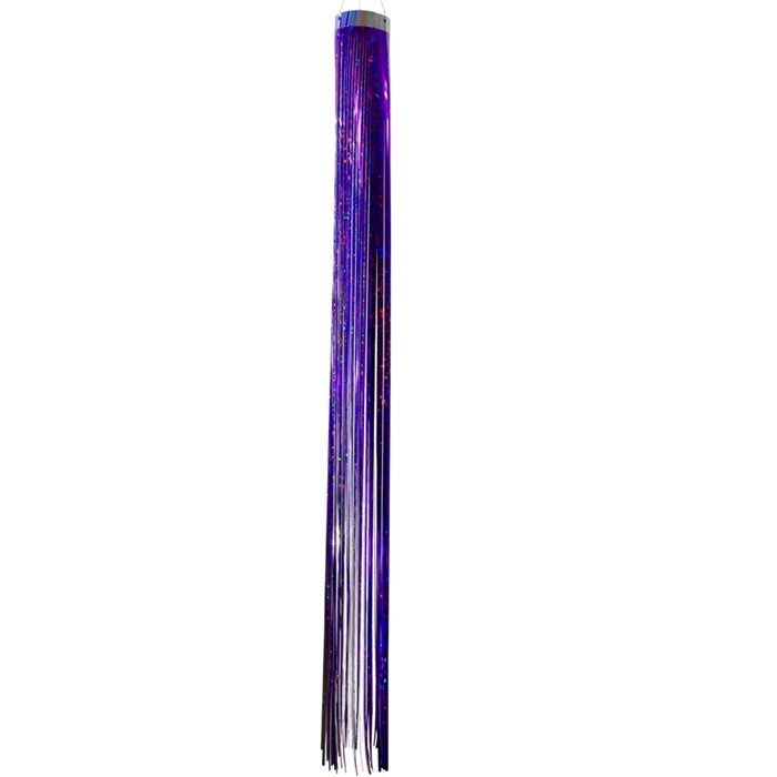 In the Breeze Purple Holographic Mylar Windsock Hanging Decoration - Decorative and Humane Bird and Pest Deterrent
