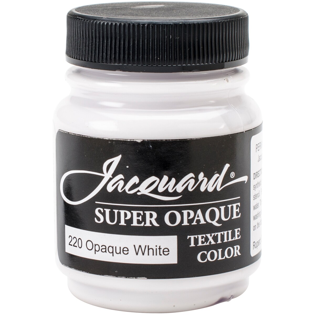 Jacquard Textile Color Fabric Paint 2.25oz-Super Opaque White