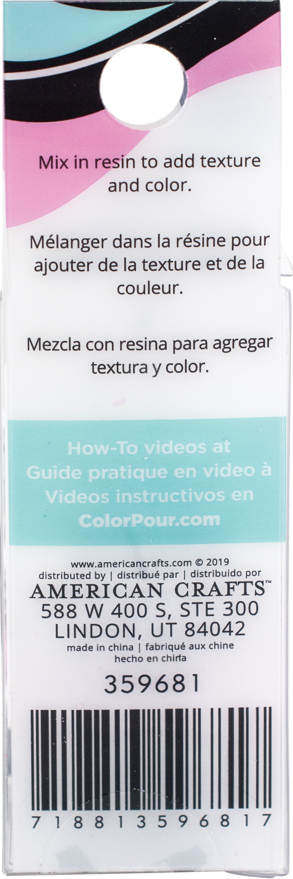 American Crafts Color Pour Resin Mix-Ins-Foil Flakes - Holographic 4/Pkg