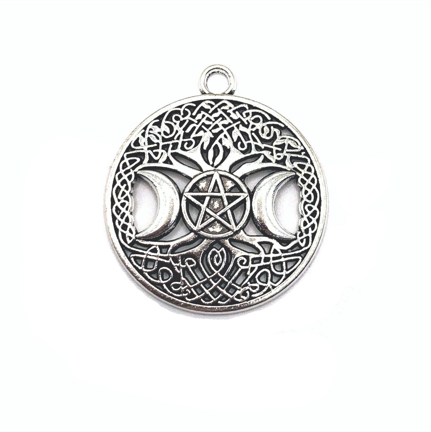 Sanlan Witch Witchcraft Fertility Spiral Goddess Charms Jewelry Necklace  For Women's And Men's Gift