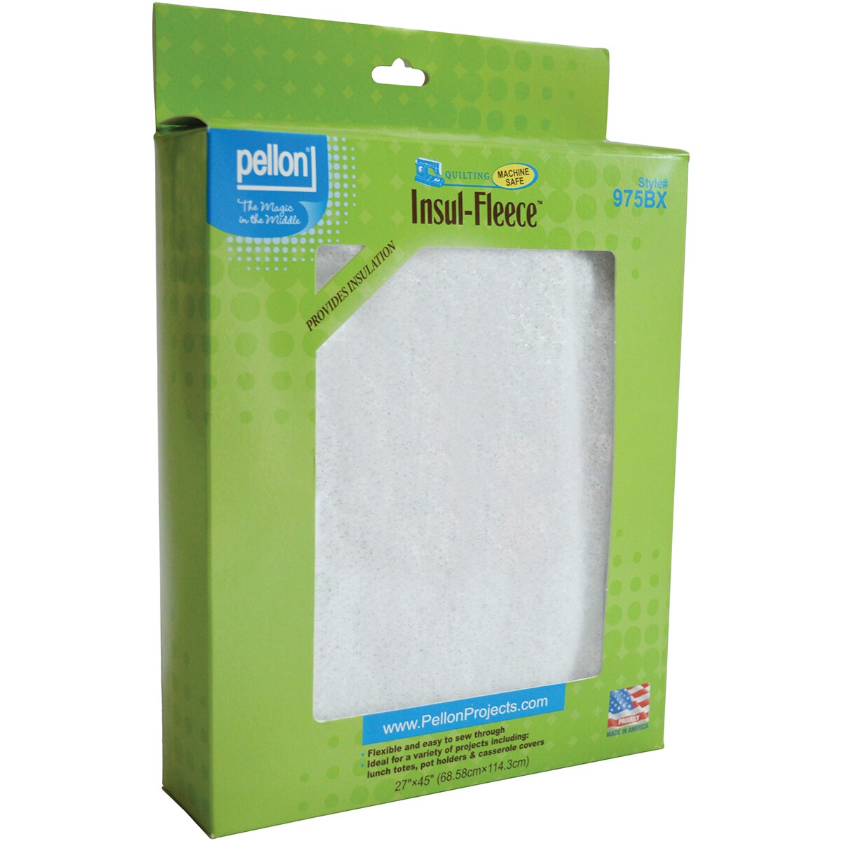 Pellon Polyester Insul-Fleece-White 27&#x22;X45&#x22;