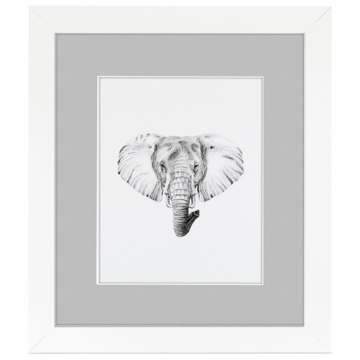 ArtToFrames 22x30" Matted Picture Frame with 18x26" Single Mat Photo Opening Framed in 1.25" White and 2" Mat (FWM-3966-22x30)