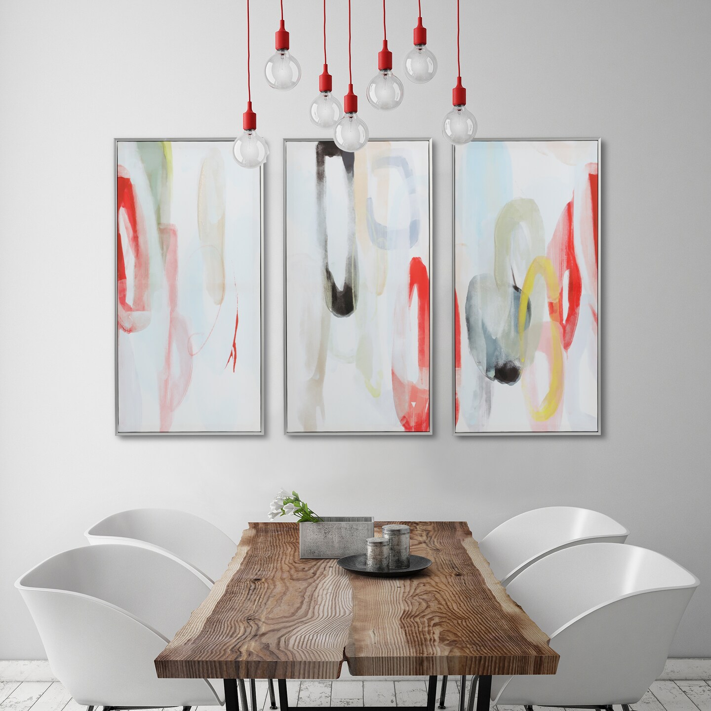 Minimalist Abstract Wall Decor Canvas Wall Art 3 Piece Framed Wall Art