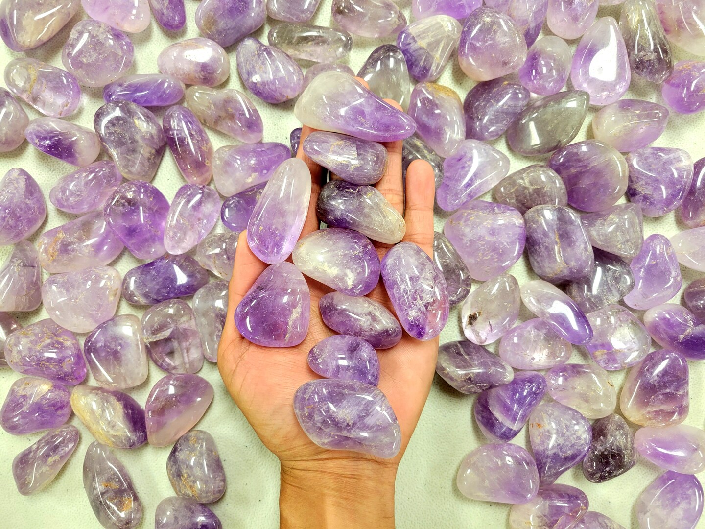 Large Tumbled Amethyst Crystals - 1.5 to 2.5 inches