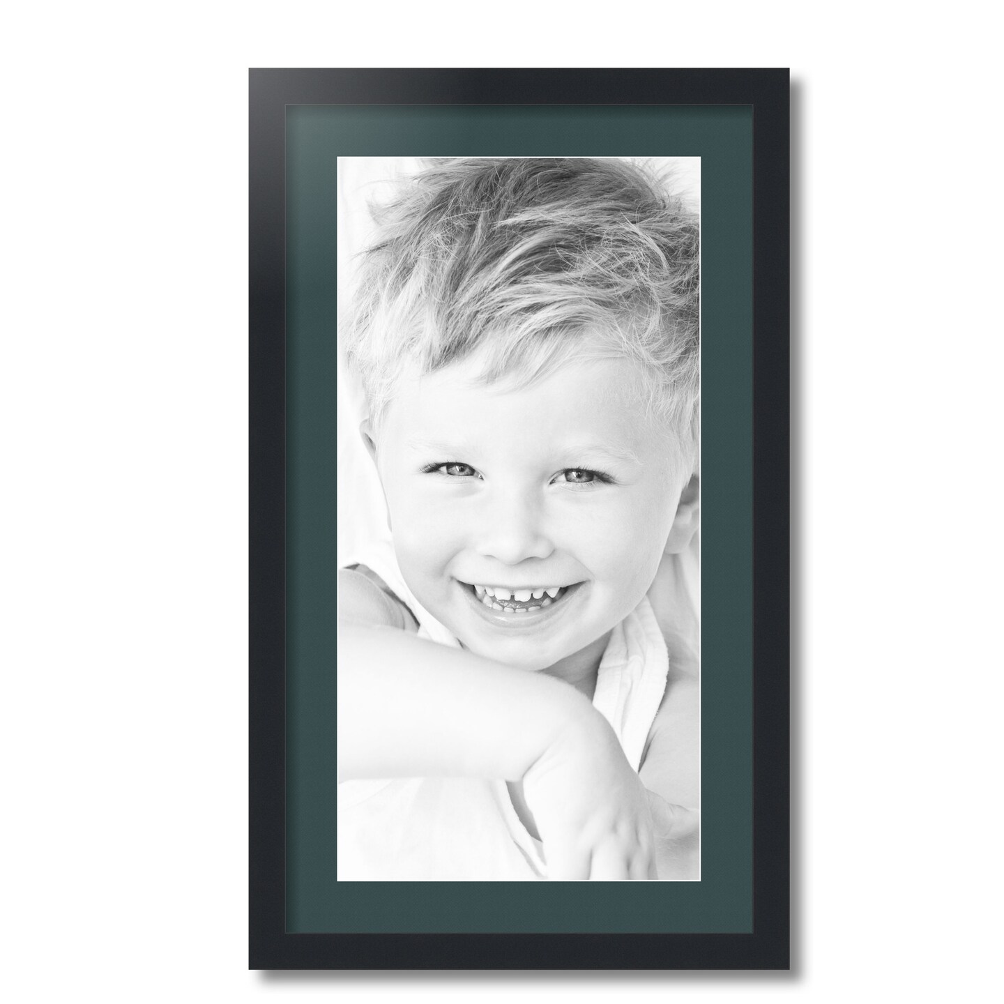 ArtToFrames 16x28" Matted Picture Frame with 12x24" Single Mat Photo Opening Framed in 1.25" Black and 2" Mat (FWM-3926-16x28)