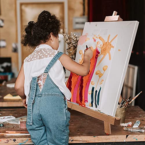 Painting Easel, Folding Wooden Tabletop Easel Stand Holds Highest to 21" Canvas, Portable Desktop Easel Suitable for Artists, Beginners, Students