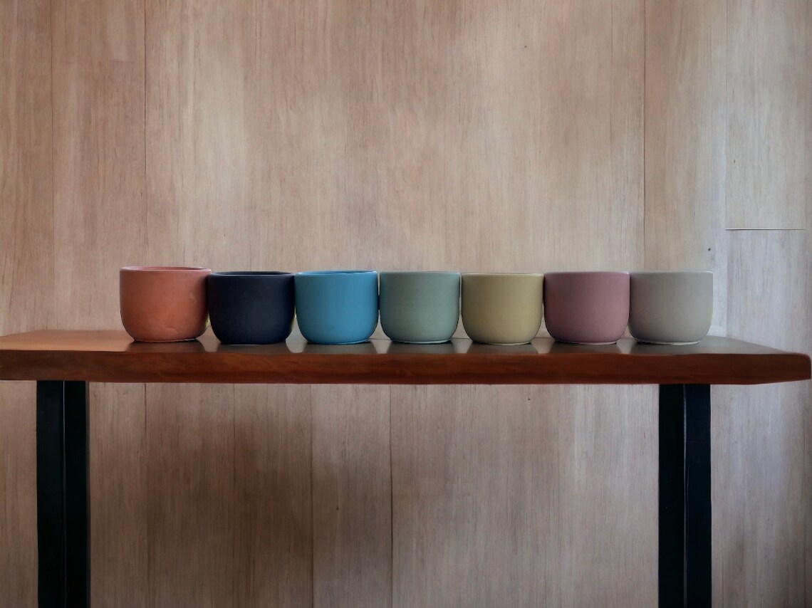 Concrete candle jars Tulip shape Empty MakerPlace by Michaels